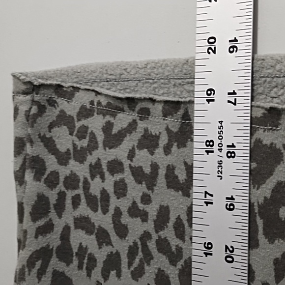 Leopard Print Green Sweatshirt Over sized Boxy - Picture 4 of 9